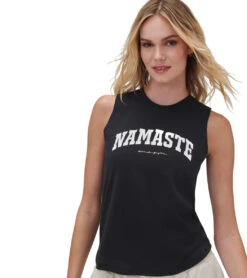 Spiritual Gangster Namaste Muscle Tank -Everyday Yoga 7072443564075 black 4a