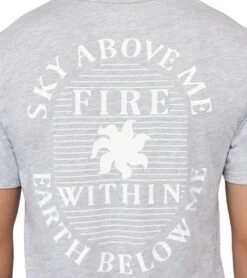Spiritual Gangster Sky Above Namaste Dry S/S Tee -Everyday Yoga 7092964130859 heathergrey 4a 1
