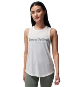Spiritual Gangster Eternal Optimist Namaste Tank White -Everyday Yoga 7092965572651 white