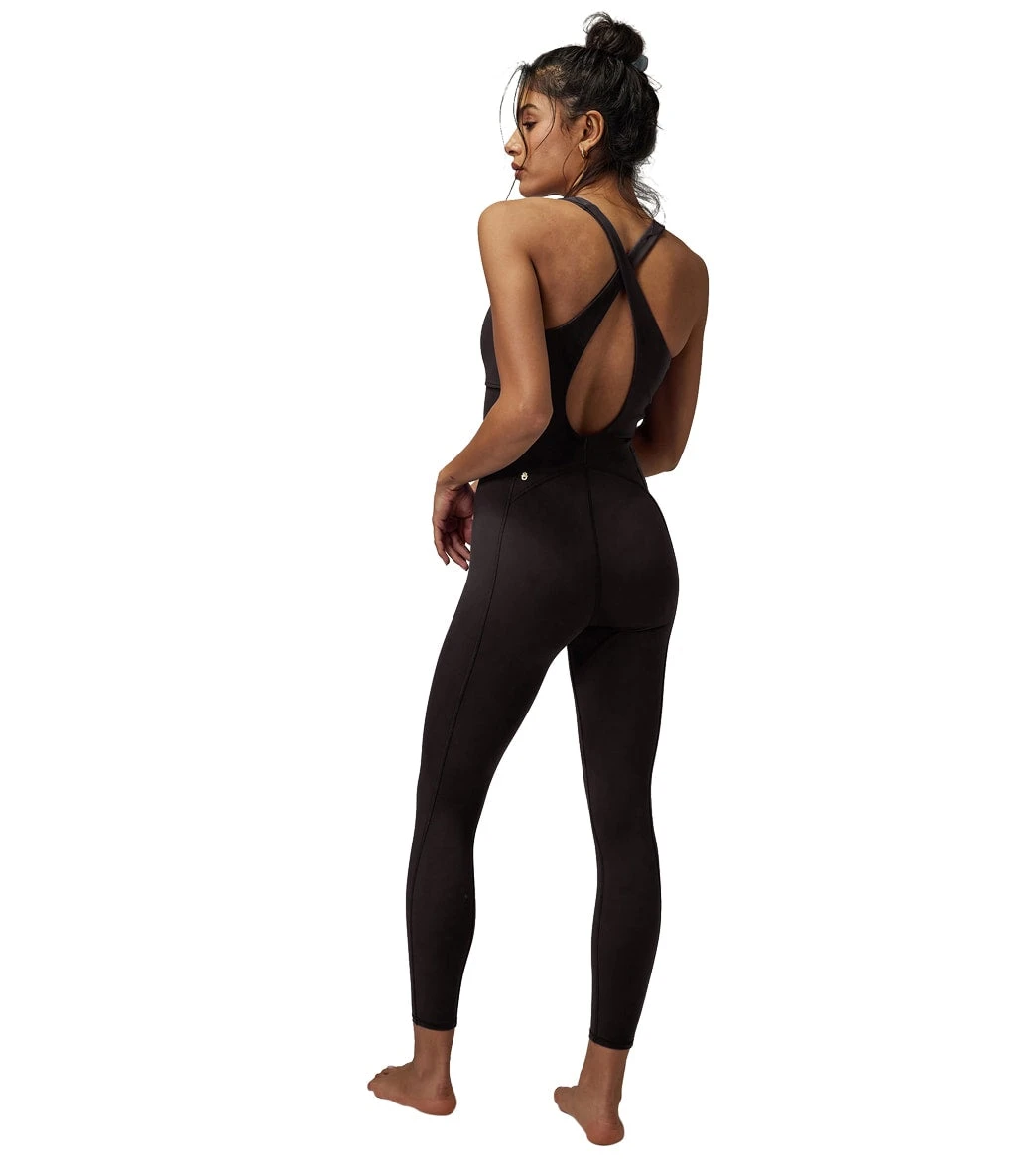 Spiritual Gangster Flaunt Dream Tech Eco Jersey 7/8 Bodysuit Black 3 Spiritual Gangster Flaunt Dream Tech Eco Jersey 7/8 Bodysuit Black