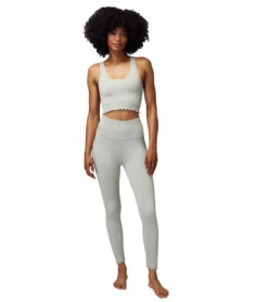 Spiritual Gangster Love Sculpt Seamless 7/8 Ruffle Legging Sage -Everyday Yoga 7092966653995 sage 4a