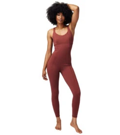 Spiritual Gangster Flaunt Dream Tech Eco Jersey Bodysuit Washed Burgundy