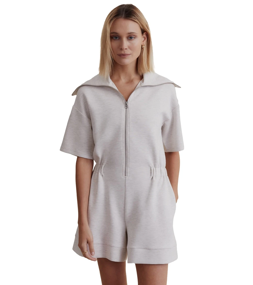 Varley Caldwell Playsuit 5 Ivory Marl 8 Varley Caldwell Playsuit 5 Ivory Marl - Image 6