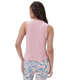 Spiritual Gangster Namaste Crop Tank Peony Heather -Everyday Yoga 7097084444715 peonyheather 3a