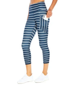 Balance Collection Eclipse Capri Midnight Blue Mini Stripe