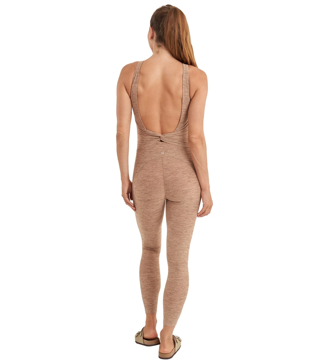 Thrive Societe Twist Back Onesie Heather Latte 4 Thrive Societe Twist Back Onesie Heather Latte - Image 2