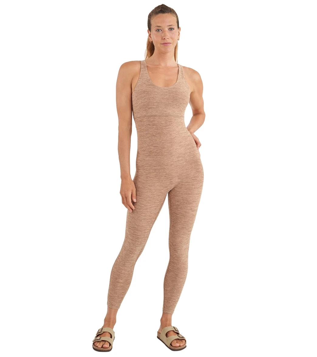 Thrive Societe Twist Back Onesie Heather Latte 5 Thrive Societe Twist Back Onesie Heather Latte - Image 3