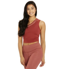 Thrive Societe One Shoulder Tank Cowhide -Everyday Yoga 7103156060203 cowhide 4a