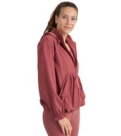 Thrive Societe Perforated Windbreaker Cowhide