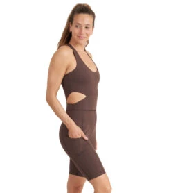 Thrive Societe Cut Out Onesie Fudge