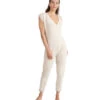 Thrive Societe Repose Jumpsuit -Everyday Yoga 7103157698603 heatheroatmeal 1a