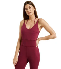 Year Of Ours The Sasha Onesie 15 Year Of Ours The Sasha Onesie -Everyday Yoga 7139604496427 darkcherry 3a 1