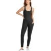 Cream Yoga Heather Jumpsuit -Everyday Yoga 7143837073451 black 1a